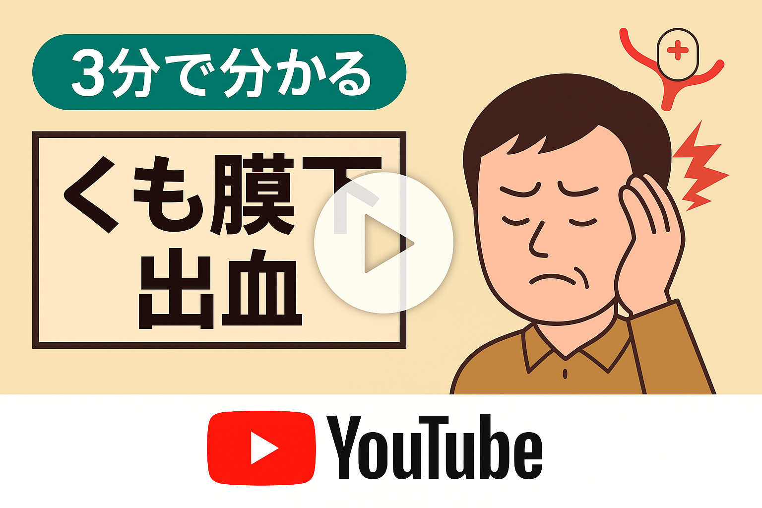 【3分で分かる】くも膜下出血