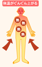 体温がぐんぐん上がる