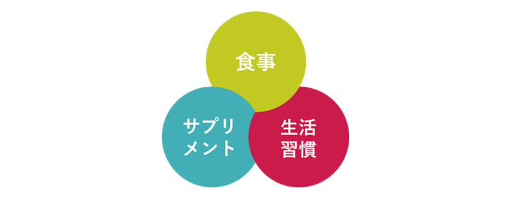 オーソモレキュラー療法３つの輪