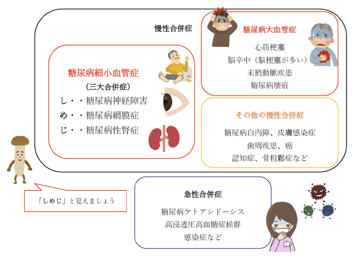図3 糖尿病合併症の種類